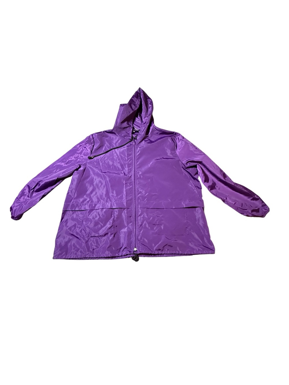 Avoogue Purple Rain Jacket 2XL Womens Packable Waterproof Hooded Windbreaker